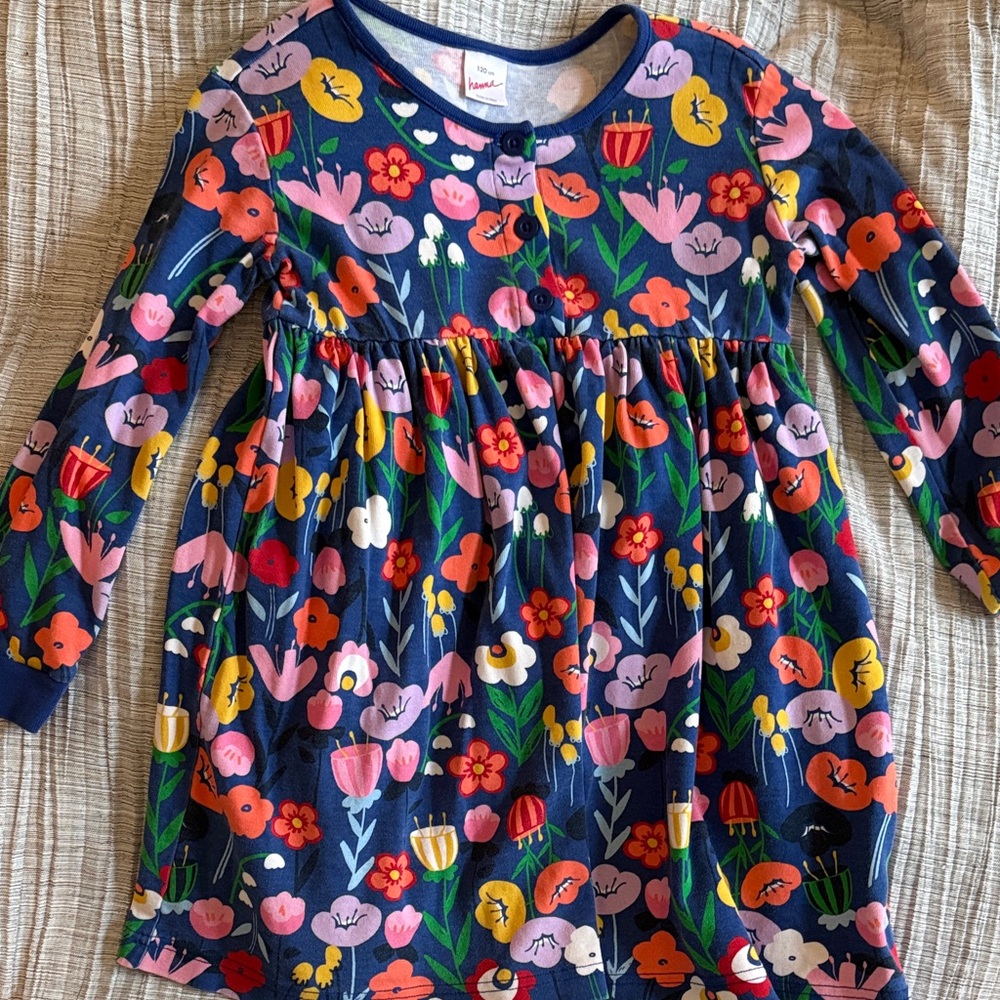 Hannah Floral Kids Dress - Multicolor